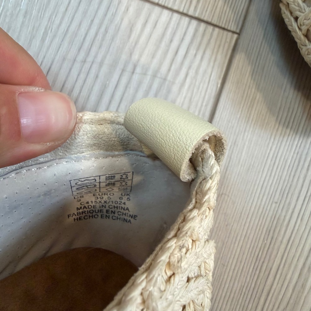 Kelsi Dagger Brooklyn Frankie Crochet Ballet Flat Cream Ivory Bow Shoes 9 - Picture 11 of 13